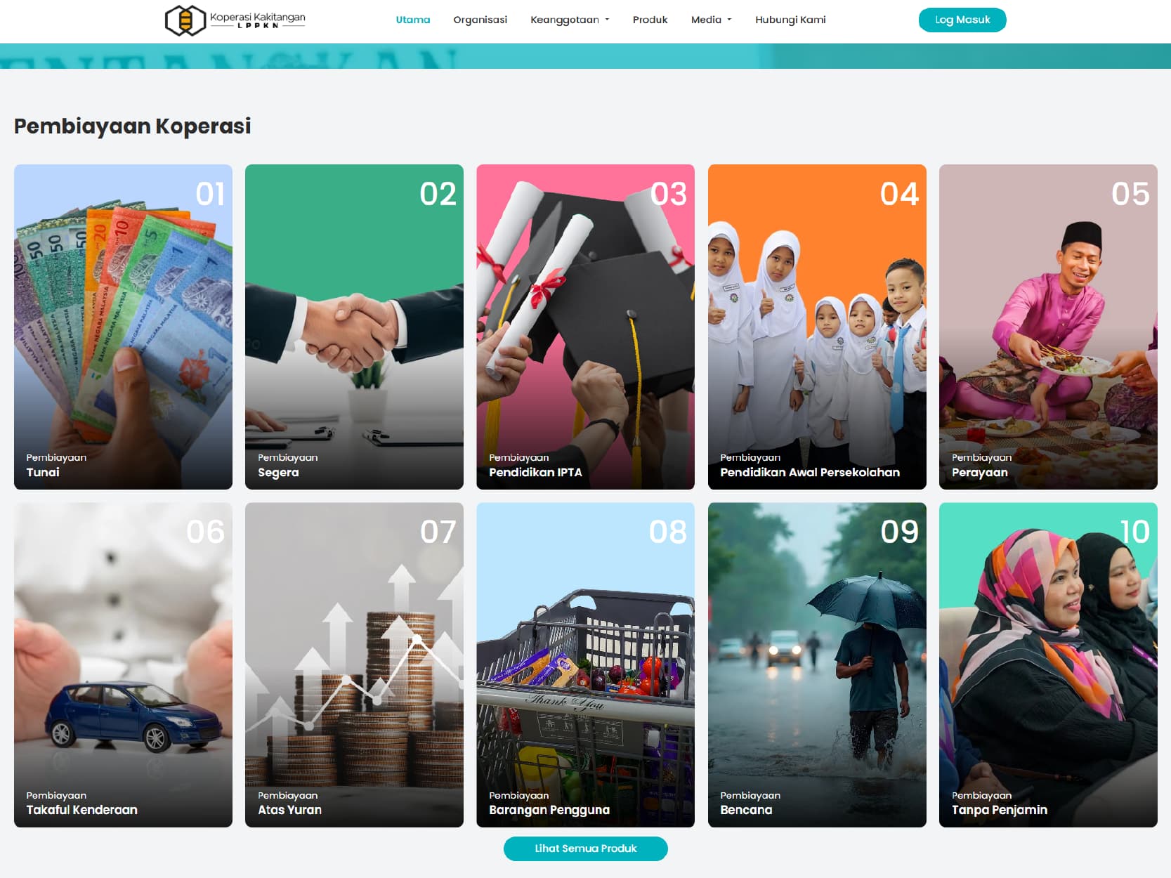 Koperasi Kakitangan LPPKN website on desktop and mobile